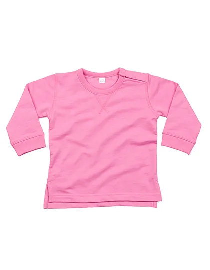 Babybugz Baby Sweatshirt aus Bio-Baumwolle, Bubble Gum Pink 6-12 Monate, BZ31