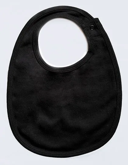 Babybugz Einlagiges Lätzchen aus Bio-Baumwolle, Black One Size, BZ59