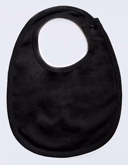 Babybugz Einlagiges Lätzchen aus Bio-Baumwolle, Black One Size, BZ59