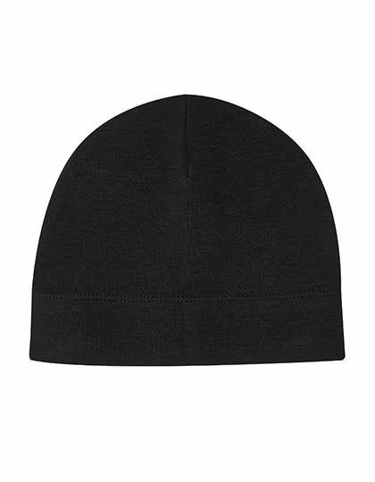 Babybugz Baby Hat made of Organic Cotton with Cuff, Black One Size, BZ62