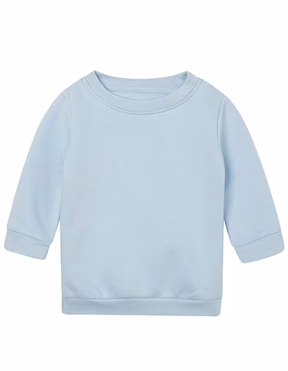 Babybugz Baby Essential Sweatshirt aus Bio-Baumwolle, Dusty Blue 6-12 Monate, BZ64
