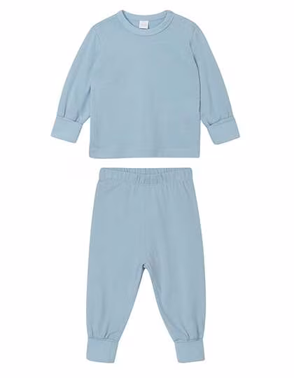 Babybugz Pyjama bébé en Coton Bio avec bords côtelés, Heather Grey Melange 2-3 Jahre, BZ67