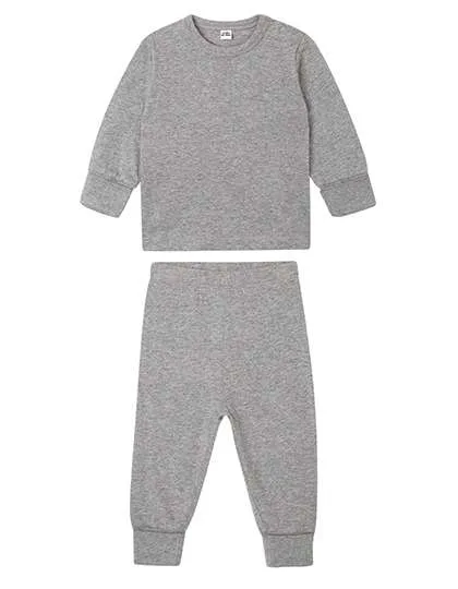 Babybugz Organic Cotton Baby Pyjamas with Ribbed Cuffs, Heather Grey Melange 2-3 Jahre, BZ67