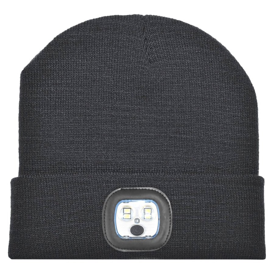 L-merch LED Beanie Black One Size (C1458), C1458