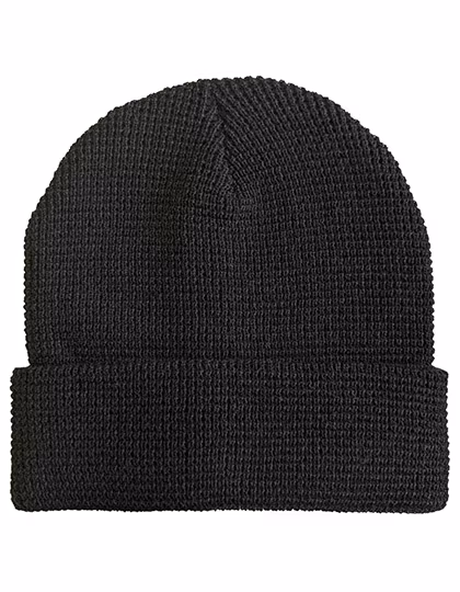 Knitted Beanie Waffle Look
