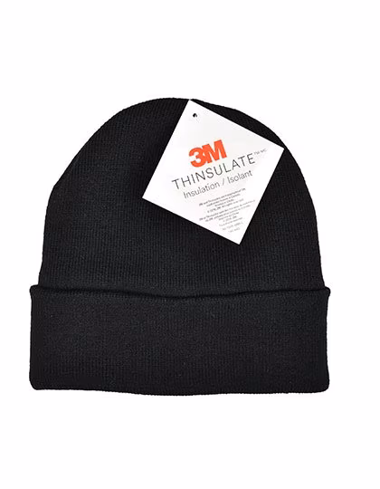 L-merch Thinsulate Strickmütze mit Umschlag, Black One Size, C1476