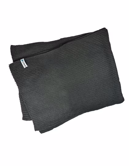 L-merch Grob gestrickter Schal 160x25 cm, Dark Grey 160 x 25 cm, C1486
