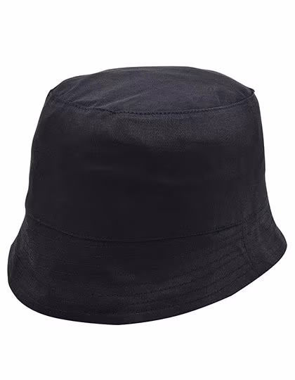 L-merch Baumwoll-Sonnenhut mit verstärkter Krempe, Black One Size, C150