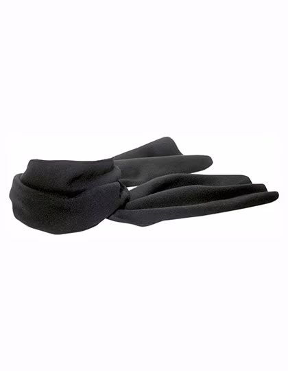 L-merch Fleece Schal Scarp in Schwarz oder Blau, Black 150 x 25 cm, C1743