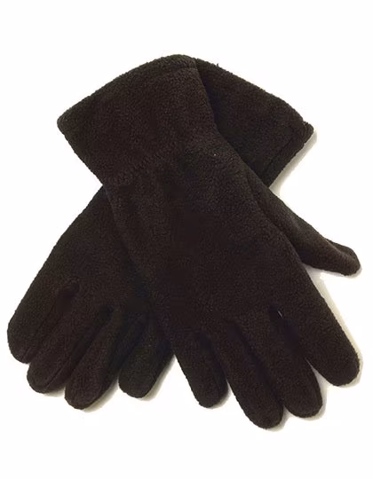 L-merch Gants polaires Promo 100% Polyester, Black M/L, C1863