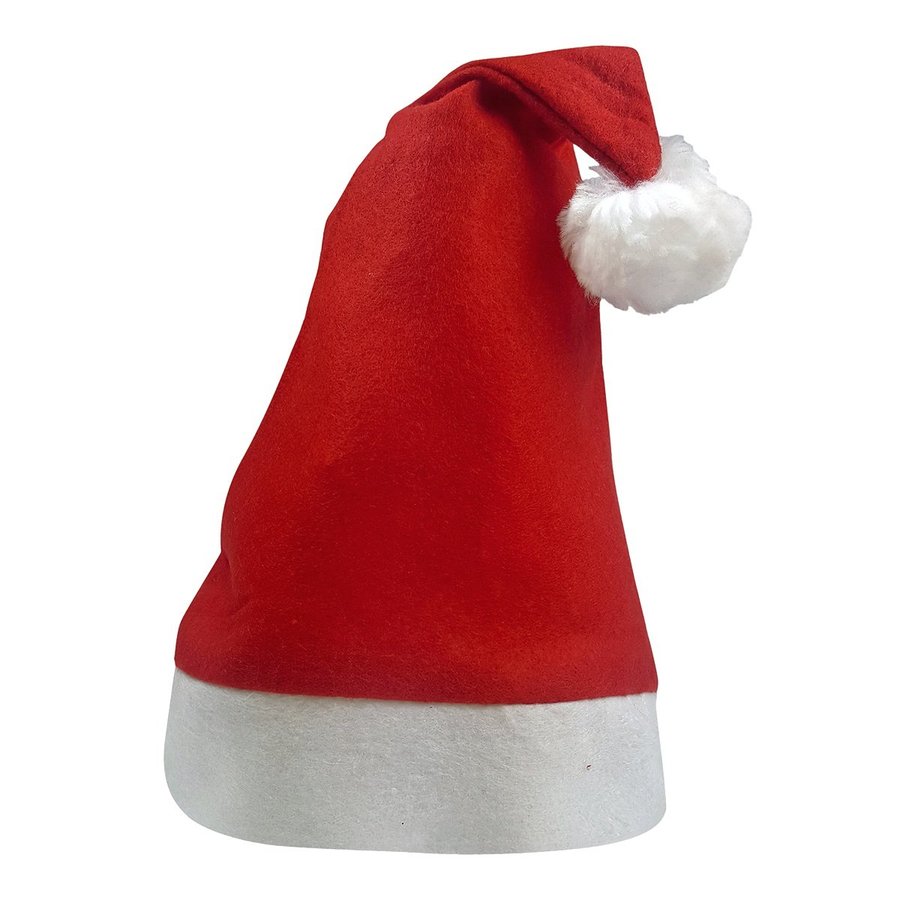L-merch Weihnachtsmütze aus Polyester für Kinder, Red/White One Size, C4006