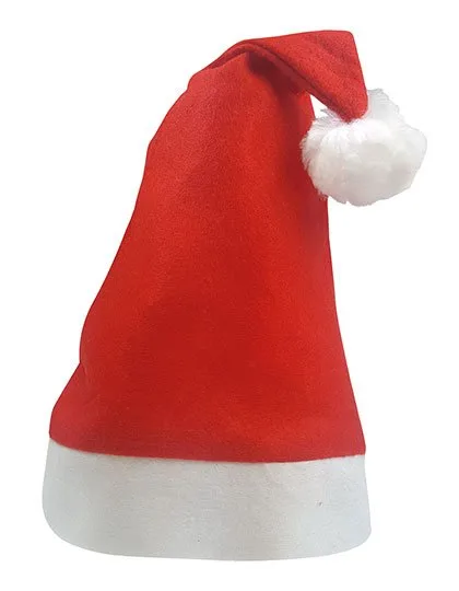 L-merch Weihnachtsmütze aus Polyester für Kinder, Red/White One Size, C4006