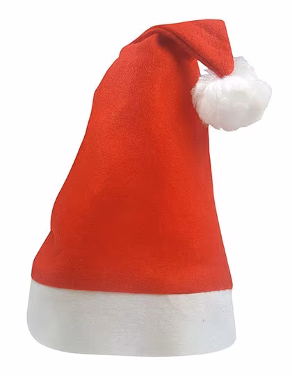 L-merch Weihnachtsmütze aus Polyester für Kinder, Red/White One Size, C4006