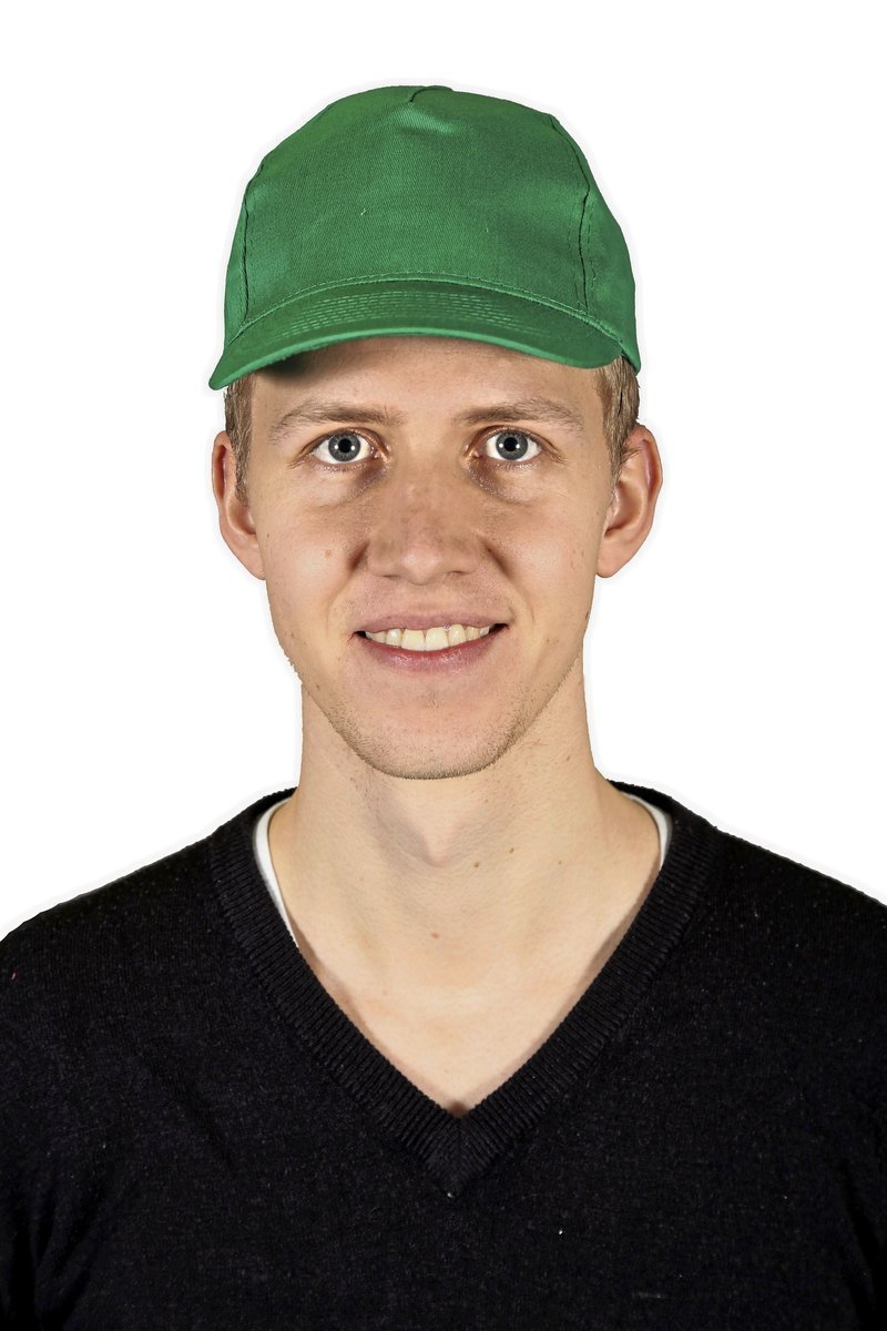 L-merch 5-Panel-Cap mit gebogenem Schirm, Black One Size, C541