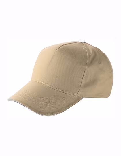 L-merch Cappellino Baseball 5 Pannelli Anfield Cotone, Champagner/White One Size, C9114