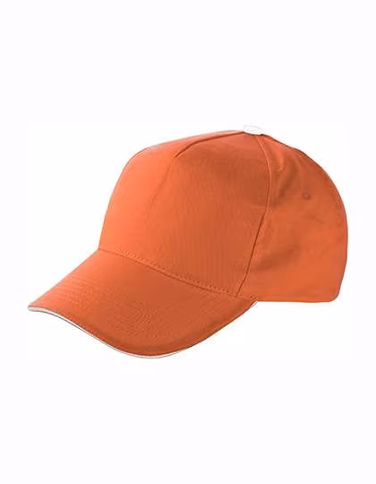 L-merch 5-Panel Baseball-Cap Anfield Baumwolle, Orange/White One Size, C9114