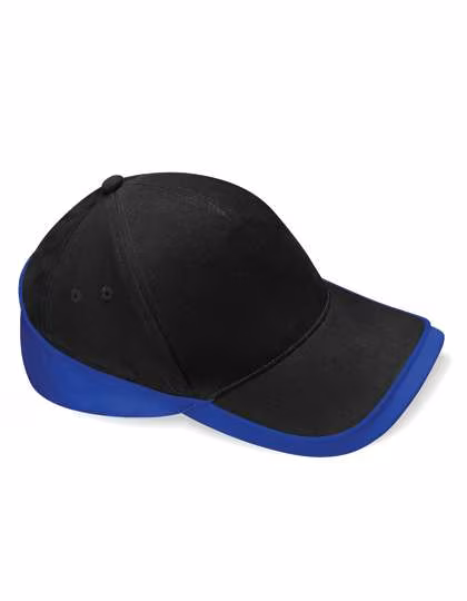 Beechfield Teamwear Competition Cap made of Cotton Twill, Black/Classic Red One Size, CB171