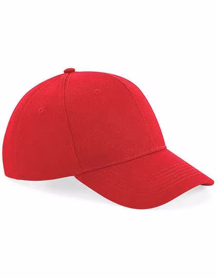 Beechfield Ultimate 6 Panel Cap aus Baumwolle, Classic Red One Size, CB18