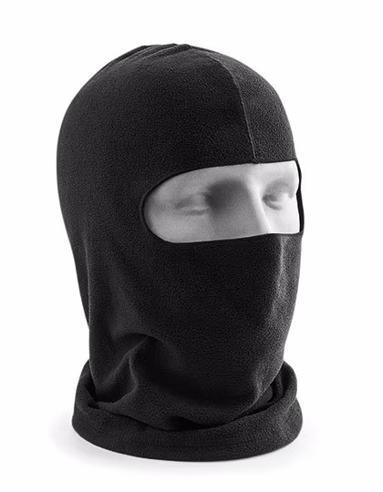 Beechfield Microfleece Sturmhaube mit flachen Nähten, Black One Size, CB230