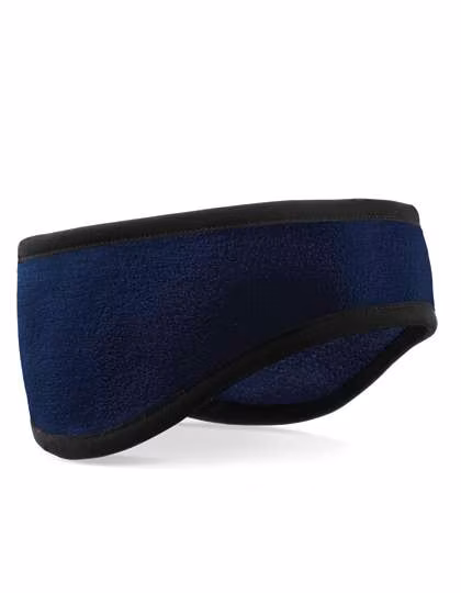 Beechfield Suprafleece® Aspen Stirnband Schwarz/Navy, French Navy L/XL, CB240
