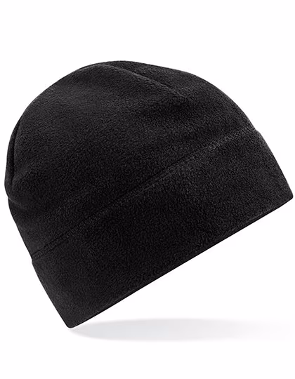 Beechfield Recyceltes Fleece Beanie mit Schlupfstil, Black One Size, CB244R