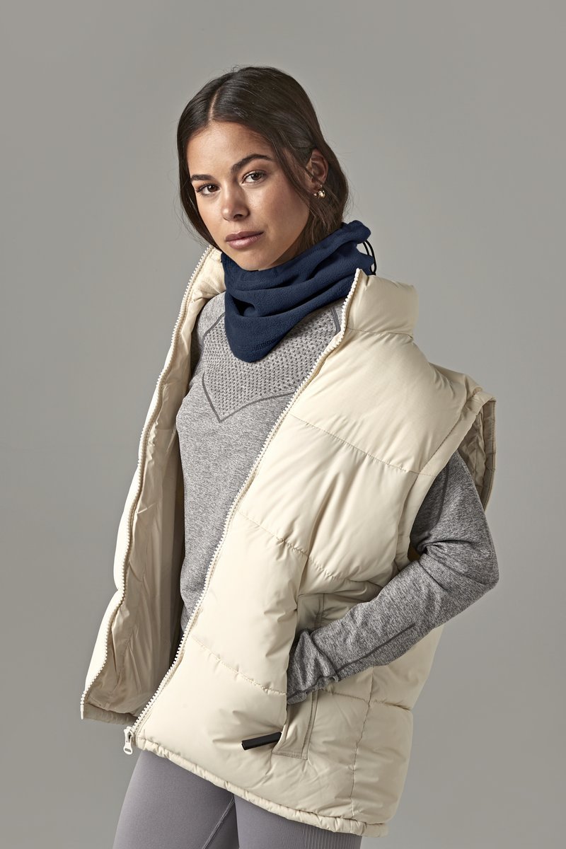 Beechfield Recycelter Fleece-Snood mit Kordelzug, Black One Size, CB280R