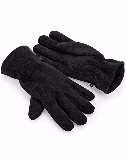 Beechfield Recycelte Fleece Handschuhe mit Clip, Steel Grey L/XL, CB298R