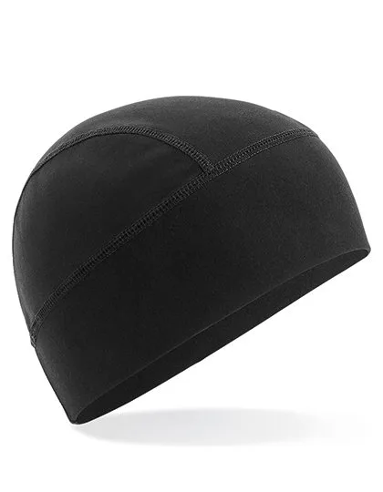 Beechfield Softshell Beanie with Ponytail Opening, Black One Size, CB315