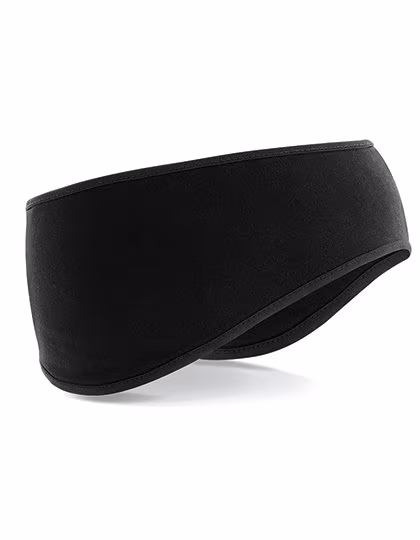 Beechfield Softshell Sport Stirnband mit Ergonomie, Black One Size, CB316