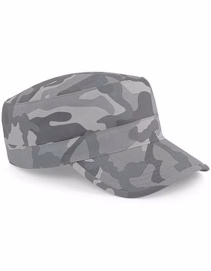 Beechfield Camo Army Cap mit Klettverschluss, Midnight Camo One Size, CB33