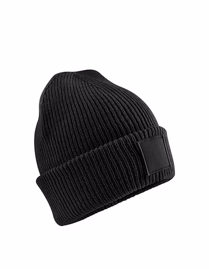 Kids Deep Cuffed Tonal Patch Beanie