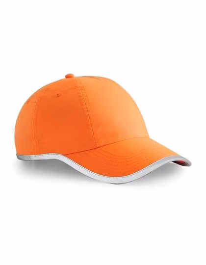Beechfield Hi-Vis Cap con elementi riflettenti, Fluorescent Orange One Size, CB35