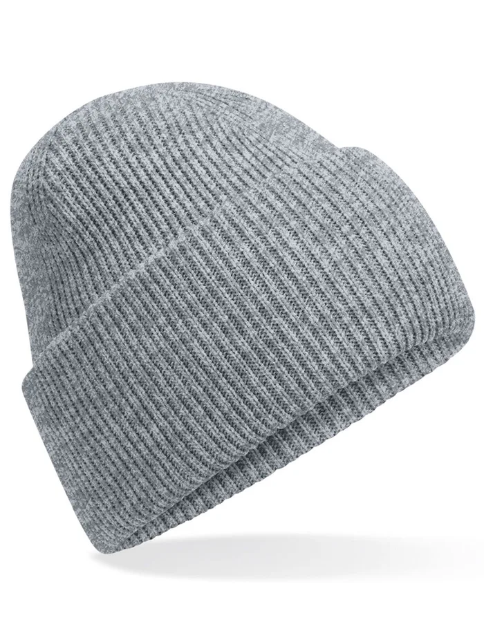 Beechfield Bonnet classique à revers profond en Polyester recyclé, Ash One Size, CB385R