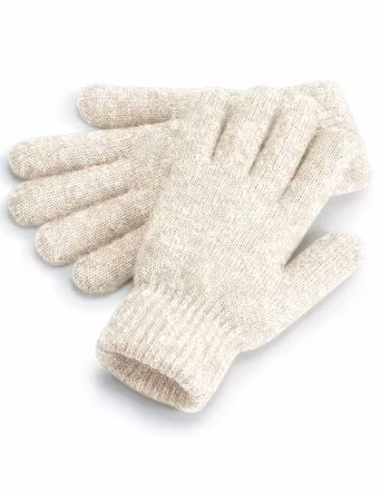 Beechfield Guanti a coste con fodera, Almond Marl One Size, CB387