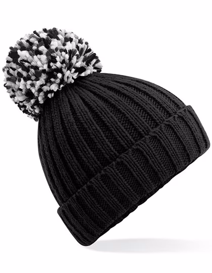 Beechfield Hygge Beanie con pompom e fodera, Mustard One Size, CB390