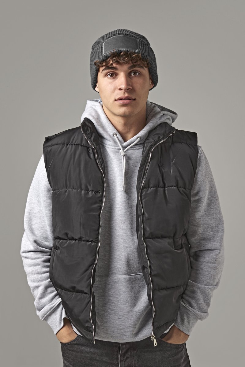 Beechfield Thinsulate™ Patch Beanie mit Aufnäher, Black One Size, CB440