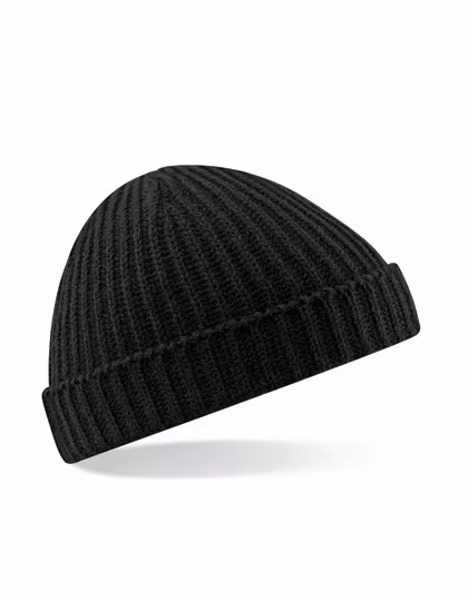 Beechfield Trawler Beanie with Cuff, Black One Size, CB460