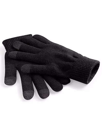 Beechfield Touchscreen Winterhandschuhe, kuscheliger Materialmix, Heather Grey S/M, CB490