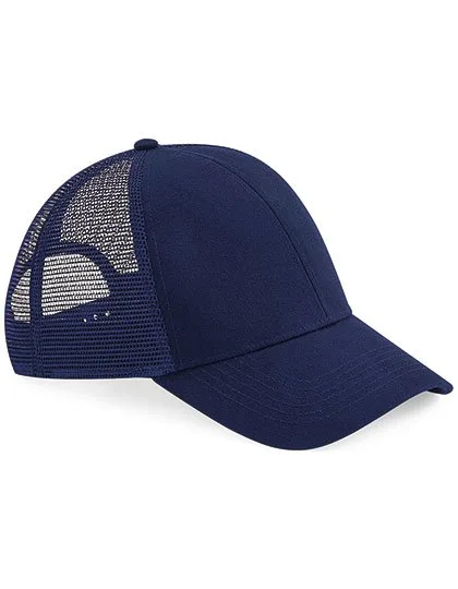Beechfield Organic Cotton Trucker Cap with Mesh, Oxford Navy One Size, CB60