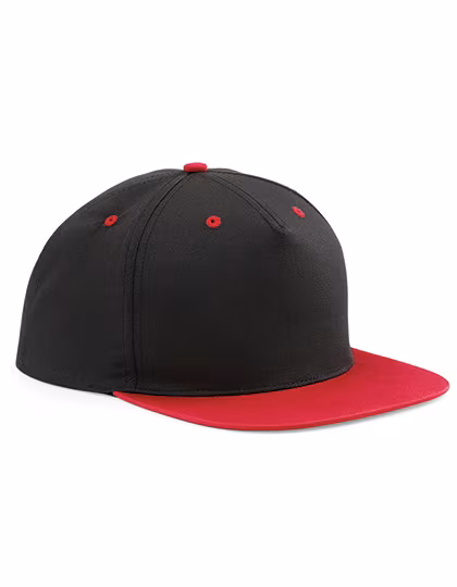 Beechfield Cap snapback a 5 pannelli con dettagli a contrasto, Black/Yellow One Size, CB610c