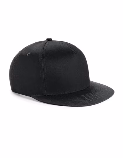Beechfield Snapback-Kappe für Jugendliche, Baumwolltwill, Black/Black One Size, CB615