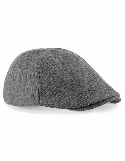 Beechfield Gatsby Cap with Brim, Grey One Size, CB622