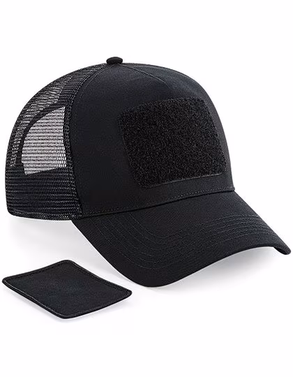Beechfield Austauschbares Patch Snapback Trucker-Cap, Black One Size, CB641