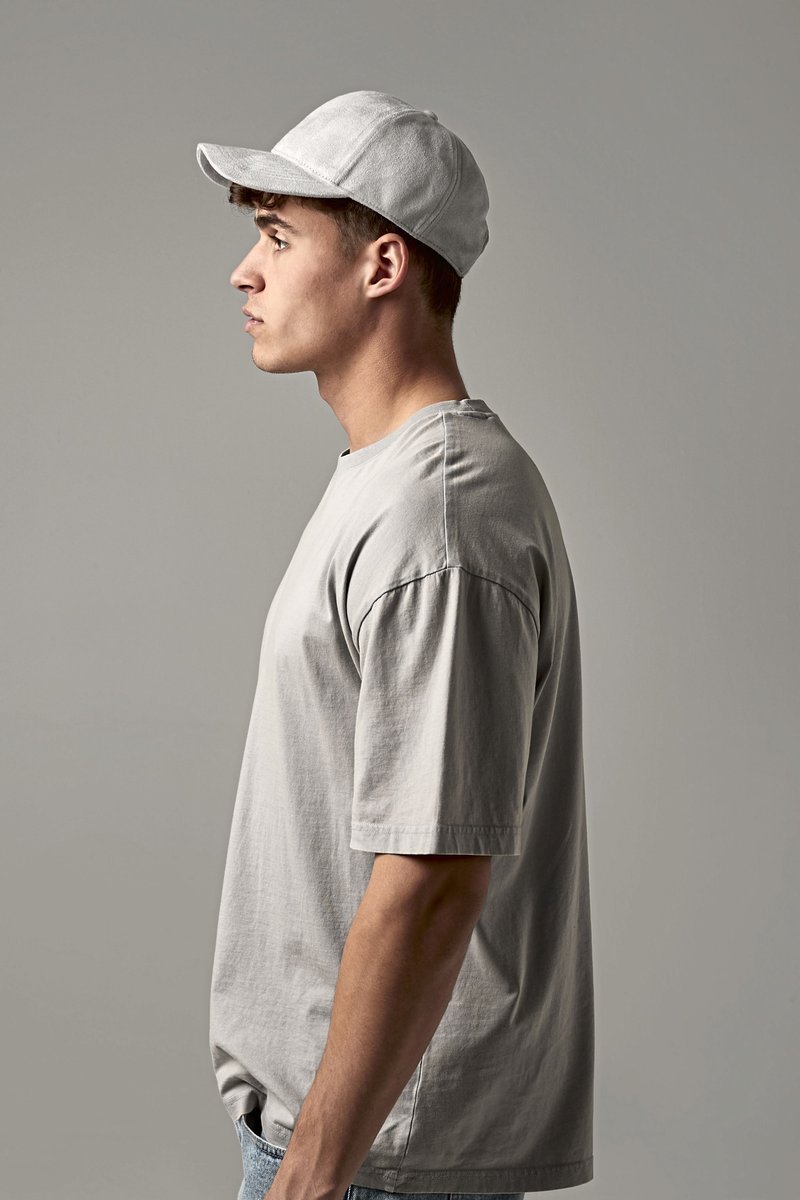 Beechfield Faux-Suede 6 Panel Cap mit Schiebeschnalle, Black One Size, CB656