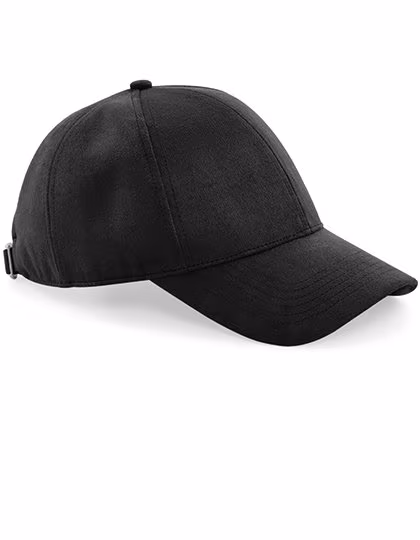 Beechfield Faux-Suede 6 Panel Cap with Slide Buckle, Black One Size, CB656