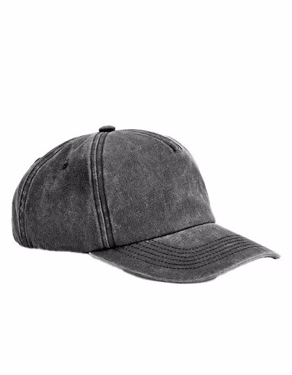 Beechfield Casquette Vintage 5 panneaux décontractée en Coton, Vintage Black One Size, CB657