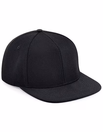 Beechfield Original Flat Peak Snapback Cap, Black/Grey One Size, CB661