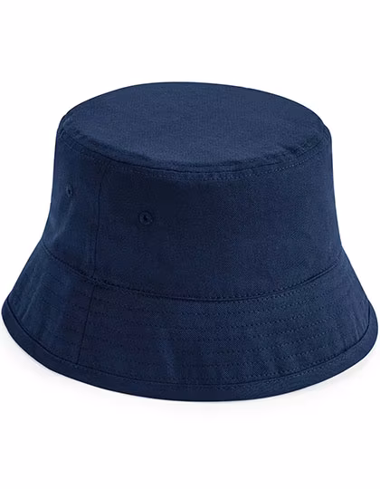 Beechfield Organic Cotton Bucket Hat with UV Protection, Navy M/L (7-12 Jahre), CB90NB