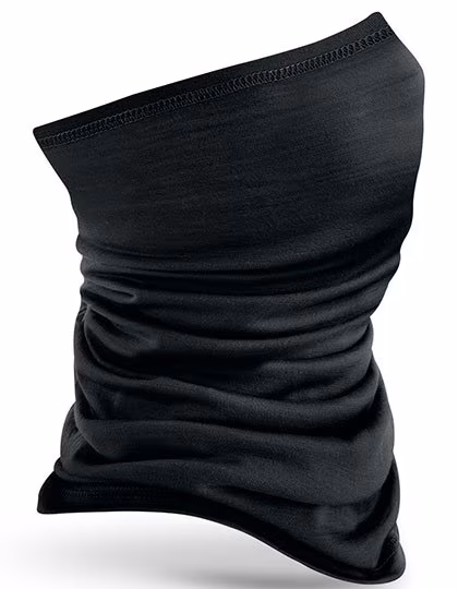 Beechfield Merino Tube Scarf with Temperature Regulation, Black One Size, CB916