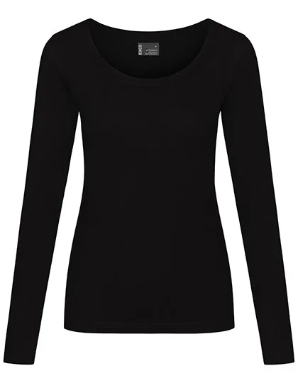EXCD by Promodoro Langarm-T-Shirt mit VORTEX® Technologie für Damen, Black S, CD4095